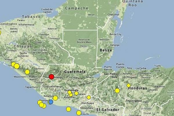 El sismo tuvo su epicentro en Huehuetenango. (Foto Prensa Libre: Conred)