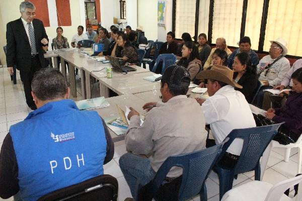 el taller sobre la Ley de Acceso a la Información Pública, en Panajachel.