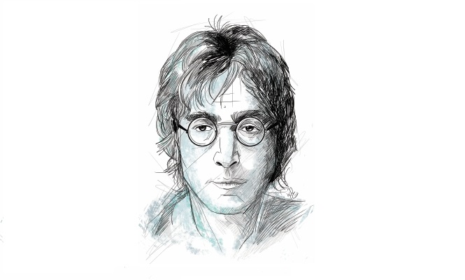 John Lennon sigue vivo en su música y en la memoria de sus seguidores.(Ilustración Prensa Libre. Kevin Ramírez)