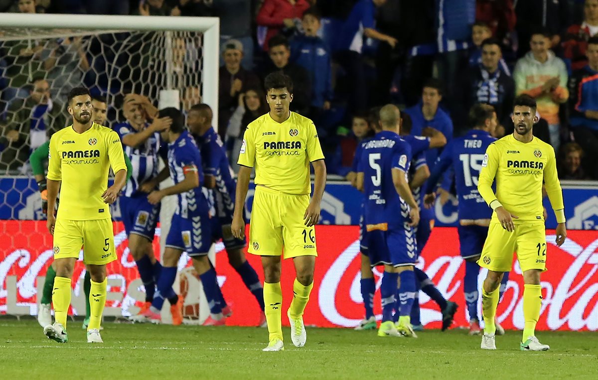 El Villarreal tuvo un duro golpe en el cierre de la jornada 32 de la Liga Española. (Foto Prensa Libre: AFP)