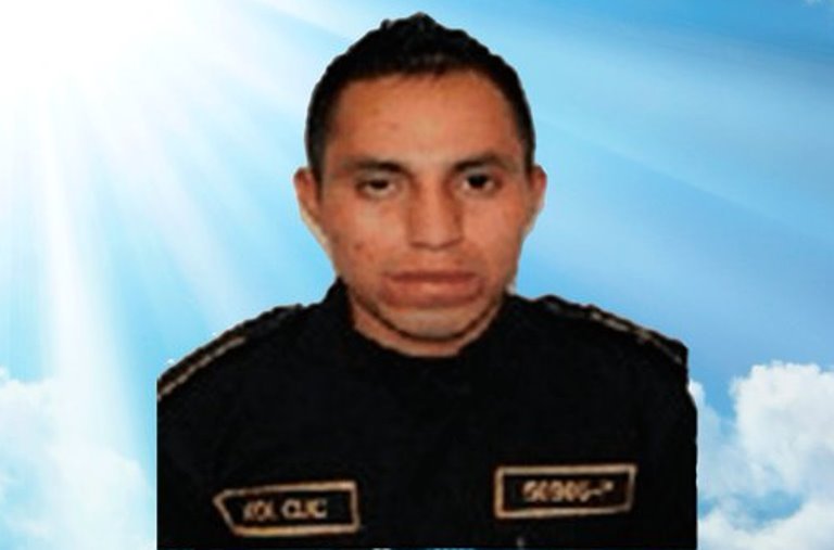 Agente fallecido Edwin Romualdo Xol Cuc. (Foto: PNC)