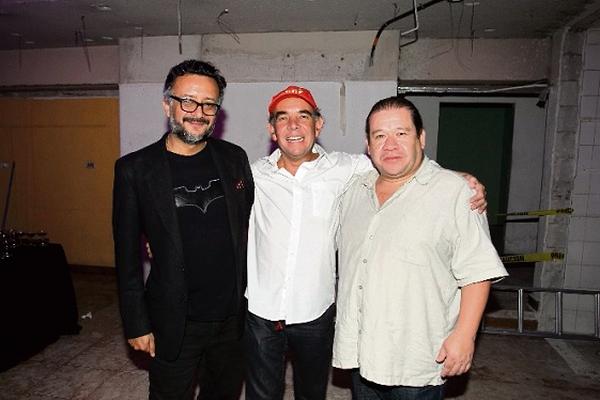 Javier Payeras, Paulo Alvarado y Elías Jiménez. (Foto Prensa Libre: Edwin Castro)