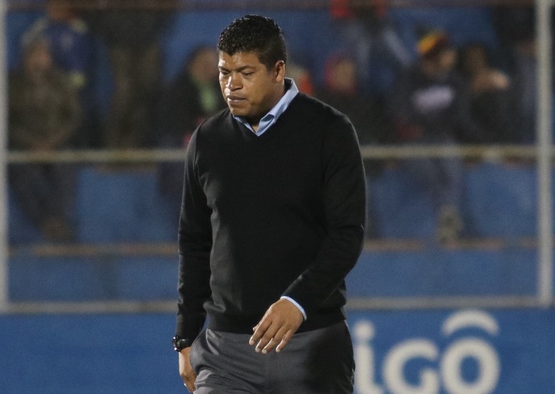 Ronald Gómez se mostró satisfecho con el desempeño de sus jugadores en el juego contra Municipal. (Foto Prensa Libre: Raúl Juárez)