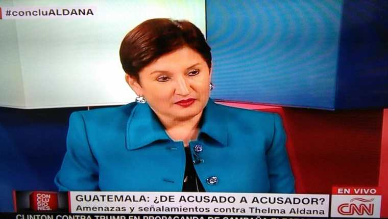 La Fiscal general, Thelma Aldana, dijo en CNN que a su retorno al país esperaba garantías. (Foto Prensa Libre: Hemeroteca PL)