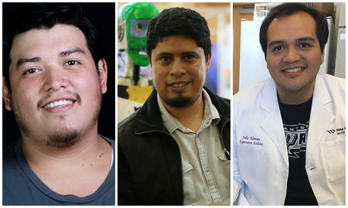 José Rivas, Julio Fajardo y Julio Alemán, emprendedores guatemaltecos. (Foto: Cortesía)