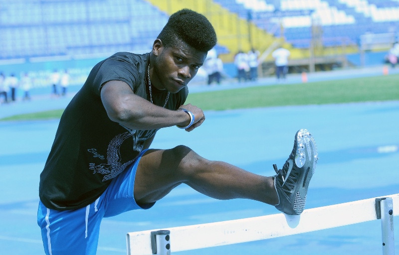 Gerber Blanco buscará la próxima semana la marca de acceso en los 400 metros con vallas. (Foto Prensa Libre: Fernando López)