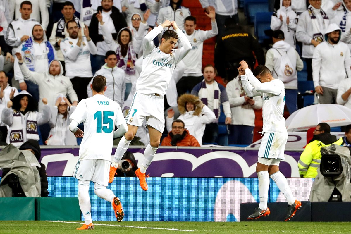 Cristiano Ronaldo marcó un doblete ante el Getafe. (Prensa Libre: EFE)