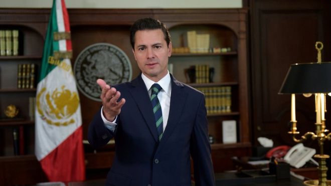 El presidente Enrique Peña respondió con fuerza a Donald Trump. REUTERS