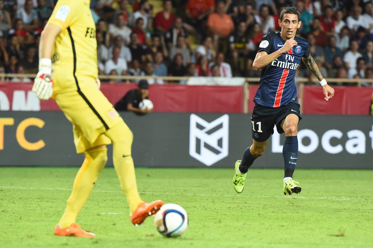 Ángel Di María en su debut con el PSG el pasado fin de semana. (Foto Prensa Libre: EFE)