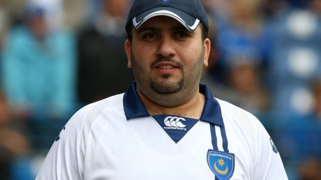 Sulaiman al Fahim fue dueño del Portsmouth durante seis semanas al comienzo de la temporada en la que el club descendió de la Liga Premier. (Getty)
