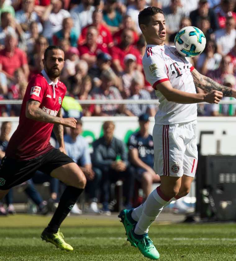 Rodriguez es un jugador incondicional del Bayern Múnich. (Foto Prensa Libre: AFP)