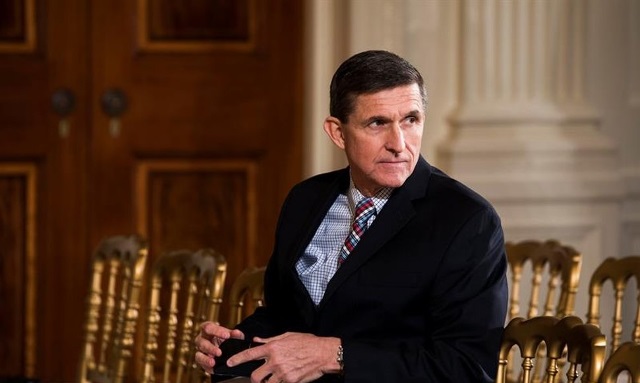 Michael Flynn, asesor de seguridad nacional de EEUU, dimitió. (Foto Prensa Libre: EFE)