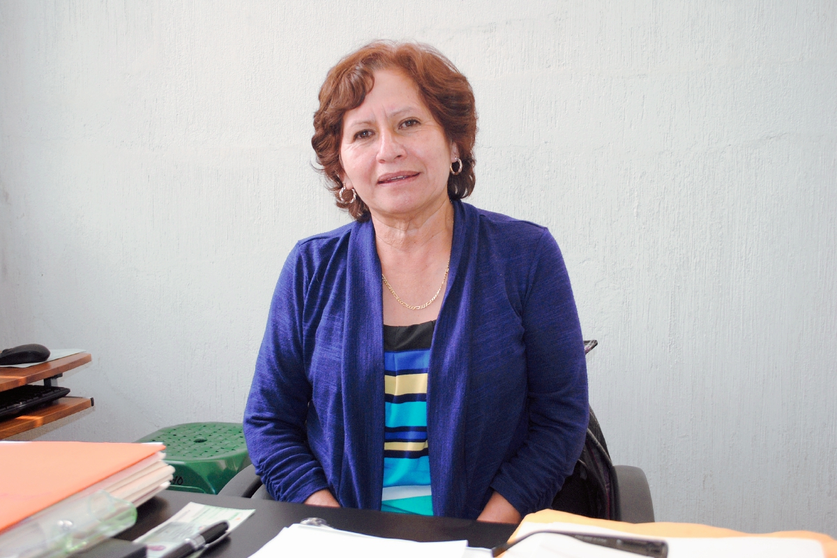 Olga Monterroso es la nueva directora departamental de Educación en San Marcos. (Foto Prensa Libre: Aroldo Marroquín)