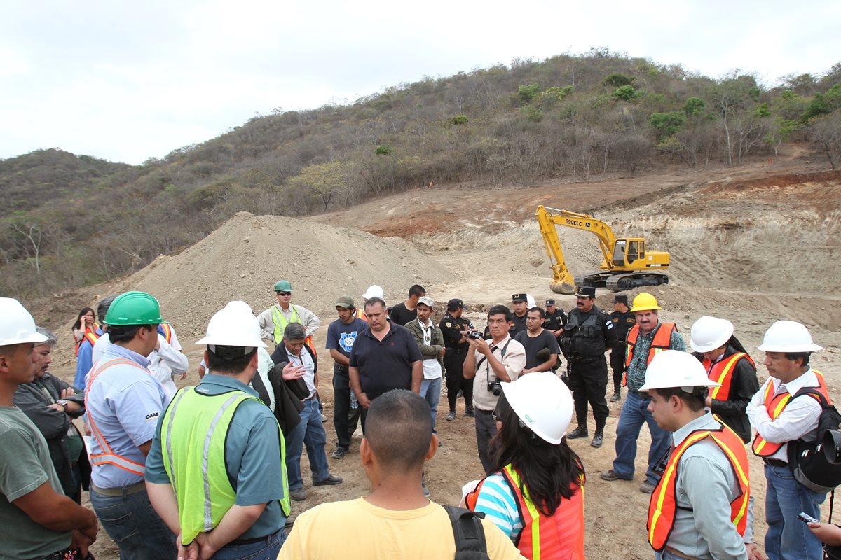 Desde el 2012 pobladores de San José del Golfo, protestaban contra el proyecto de la mina El Tambor. (Foto, Prensa Libre: Hemeroteca PL).