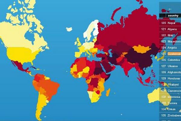 Guatemala ocupa el puesto 125 de 180 en el ranking mundial de libertad de prensa, según Reporteros Sin Fronteras. (Foto Prensa Libre)
