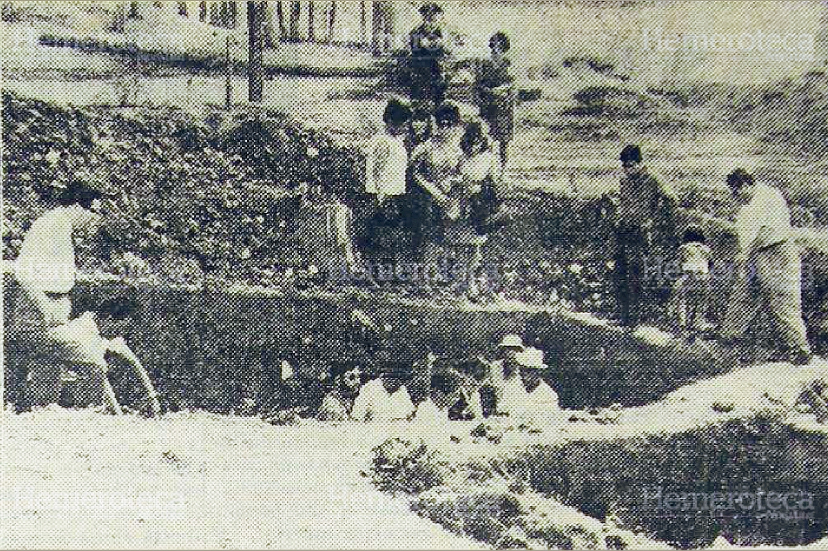 Trabajos de excavación en el sitio arqueológico Kaminal Juyú. (Foto: Hemeroteca PL)