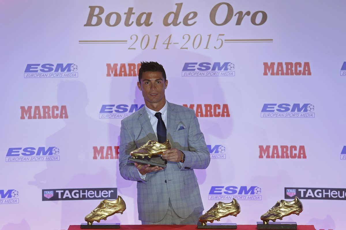 Cristiano Ronaldo recibe su cuarta Bota de Oro y piensa en la quinta y sexta