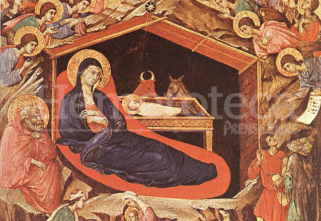 La natividad por Duccio di Buoninsegna en el año 1308. (Foto: Hemeroteca PL)
