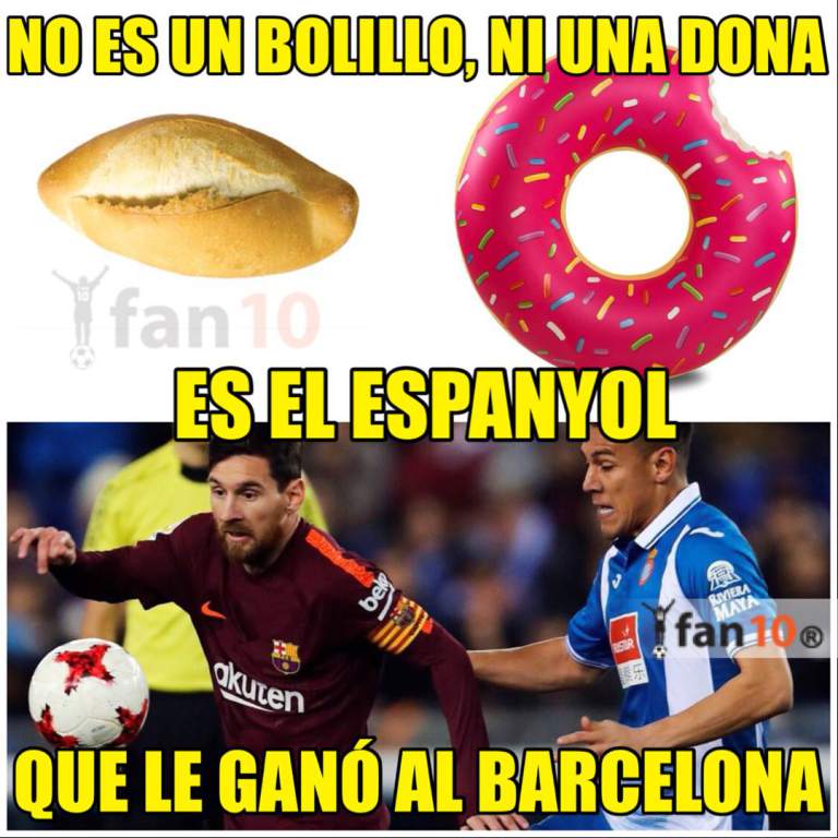 El Espanyol consiguió un valioso triunfo frente al Barcelona y los memes hacen presa de las redes