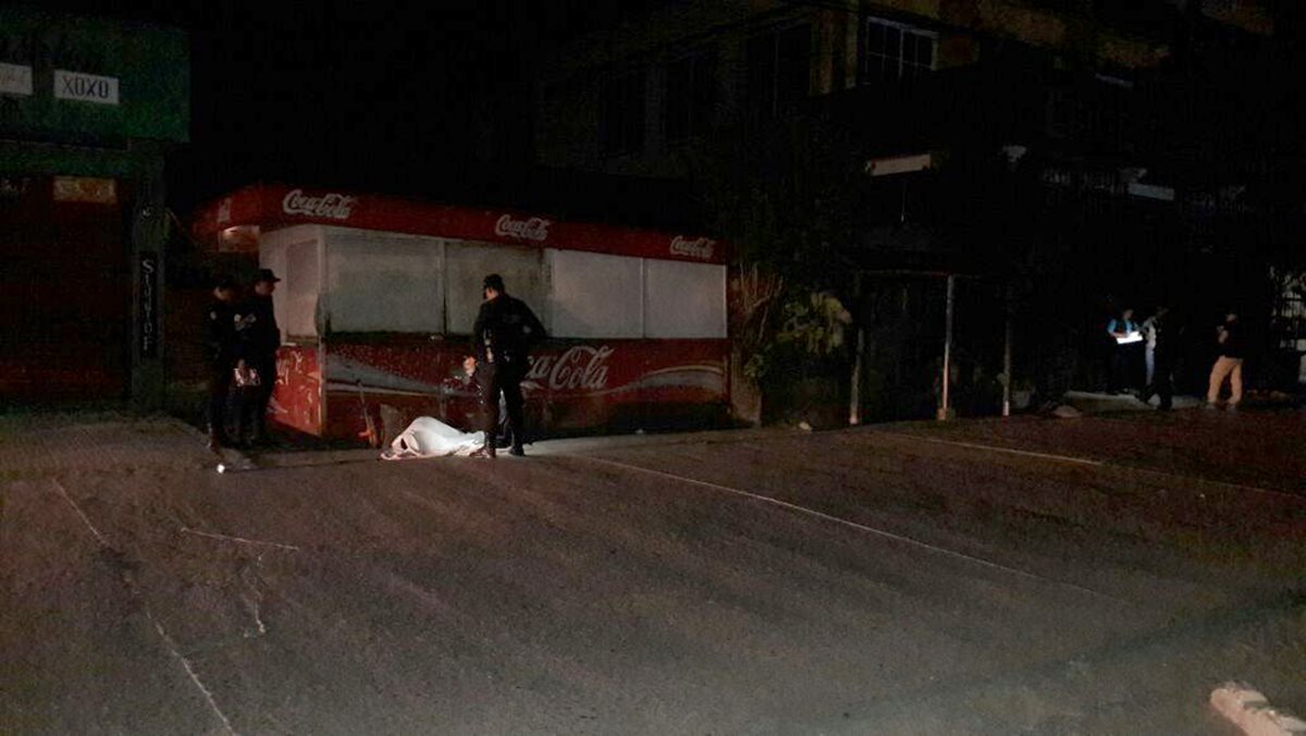 Lugar donde fue ultimado José Adolfo Salazar Lorenzo, en Morales, Izabal. (Foto Prensa Libre: Dony Stewart).