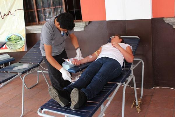 La jornada de donación de sangre se efectuará durante octubre, en Chimaltenango. (Foto Prensa Libre: José Rosales).