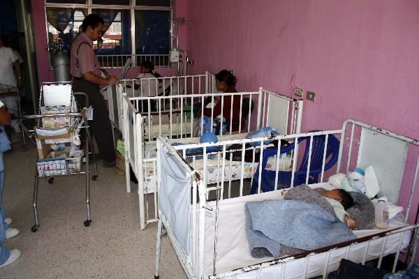 Pediatría del hospital de la cabecera de Jalapa, cuyos bebés podrán ser vacunados.