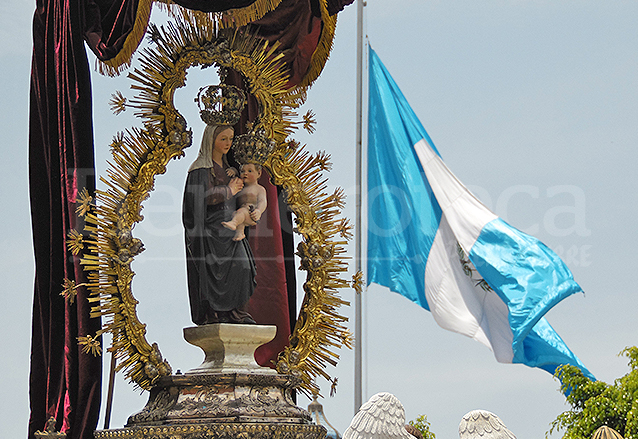 La Virgen del Socorro es la imagen más antigua de Guatemala, fue traída en 1524. (Foto: Néstor Galicia)