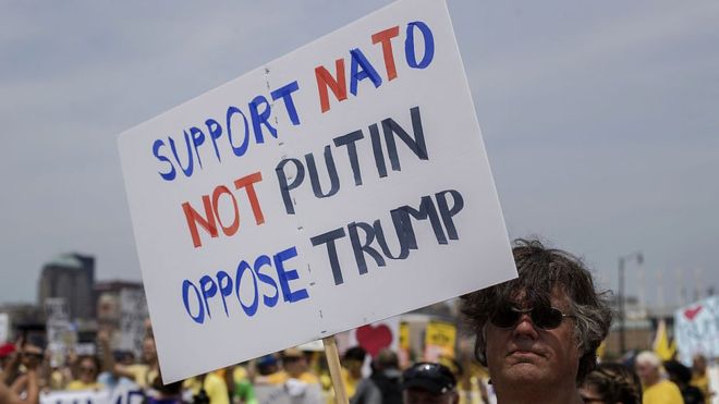 Trump comentó que podría no seguir las directrices de la OTAN si Rusia invadiera los países bálticos. GETTY IMAGES