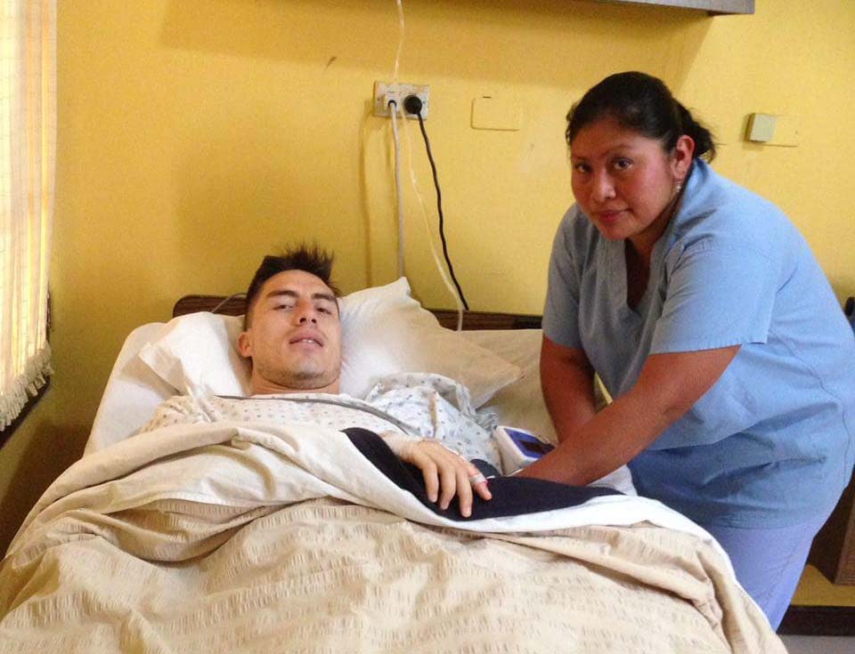 Elías Enoc Vásquez estará fuera unas seis semanas, luego de haber sido operado este sábado en un hospital de la zona 12 capitalina. (Foto Prensa Libre: Comunicaciones FC).