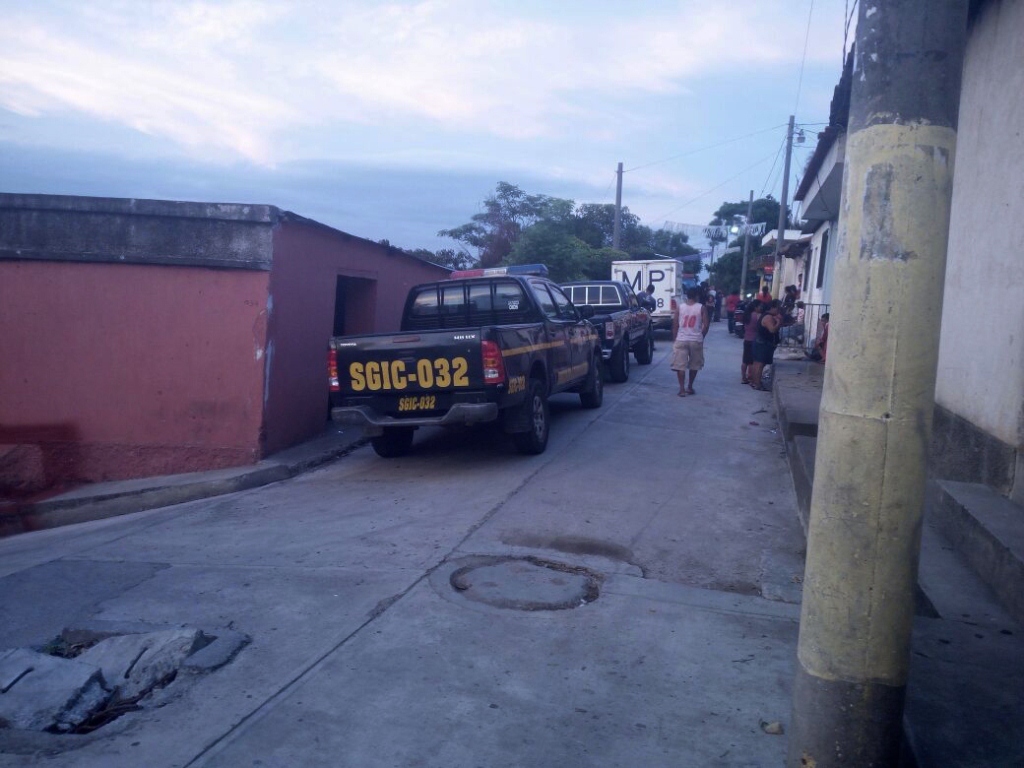 Sector donde ocurrió el crimen en Yupiltepeque. (Foto Prensa Libre: Óscar González).