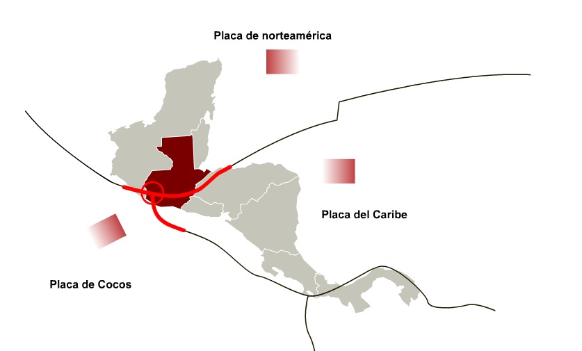 Guatemala se asienta sobre las placas de norteamérica, Caribe y Cocos por eso razón los sismos son constantes. (Foto Prensa Libre: Hemeroteca PL)