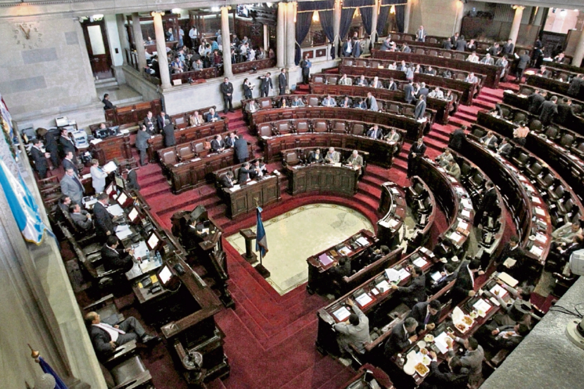 El congreso fue improductivo durante la actual legislatura en conocer iniciativas relacionadas a la actividad económica. (Foto Prensa Libre: Estuardo Paredes   )