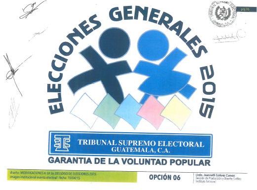 Este es el logotipo que el TSE aprobó para las elecciones generales 2015. (Foto Prensa Libre: TSE).