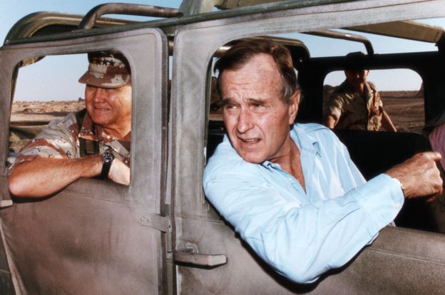 Bush logró ejecutar una rápida operación en la Guerra del Golfo. GETTY IMAGES