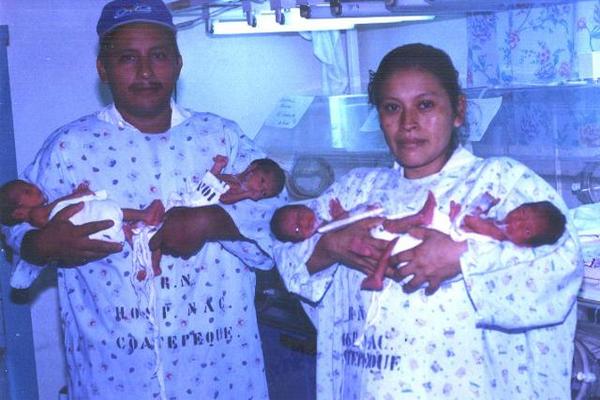 El 19 de diciembre de1999 nacieron los cuatrillizos en el Hospital Regional de Coatepeque. (Foto Prensa Libre: Édgar Girón)