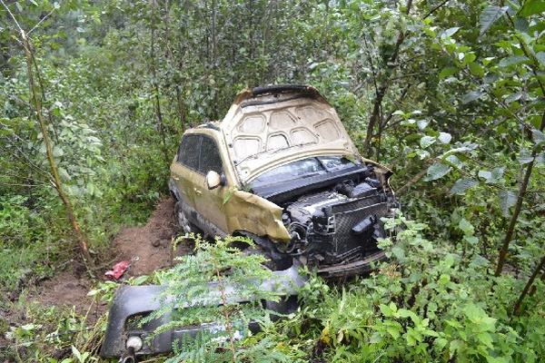 así quedó  vehículo accidentado.