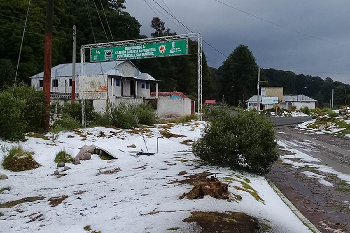 Entrada a San José la Frontera, Comitancillo, San Marcos. (Foto Prensa Libre: Whitmer Barrera)