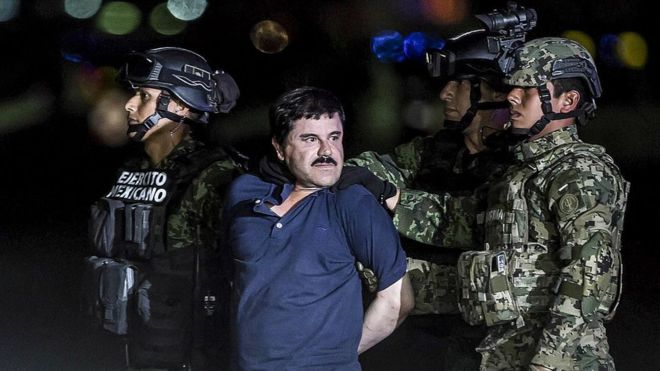 Guzmán, de 61 años, enfrenta 11 cargos en el que es visto como el mayor juicio por narcotráfico de la historia de EE.UU. GETTY IMAGES
