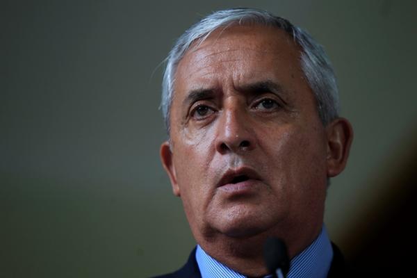 Presidente Otto Pérez. (Foto Prensa Libre: Edwin Bercián)