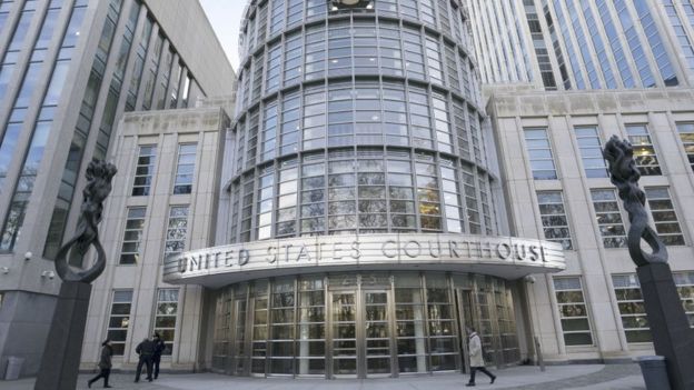 La corte federal de Brooklyn donde es juzgado "El Chapo" Guzmán se estremeció con el testimonio de "Chupeta". GETTY IMAGES