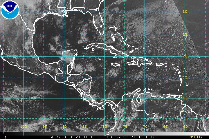Los análisis del Insivumeh indican que el frío disminuirá el fin de semana. (Foto Prensa Libre: NOAA)