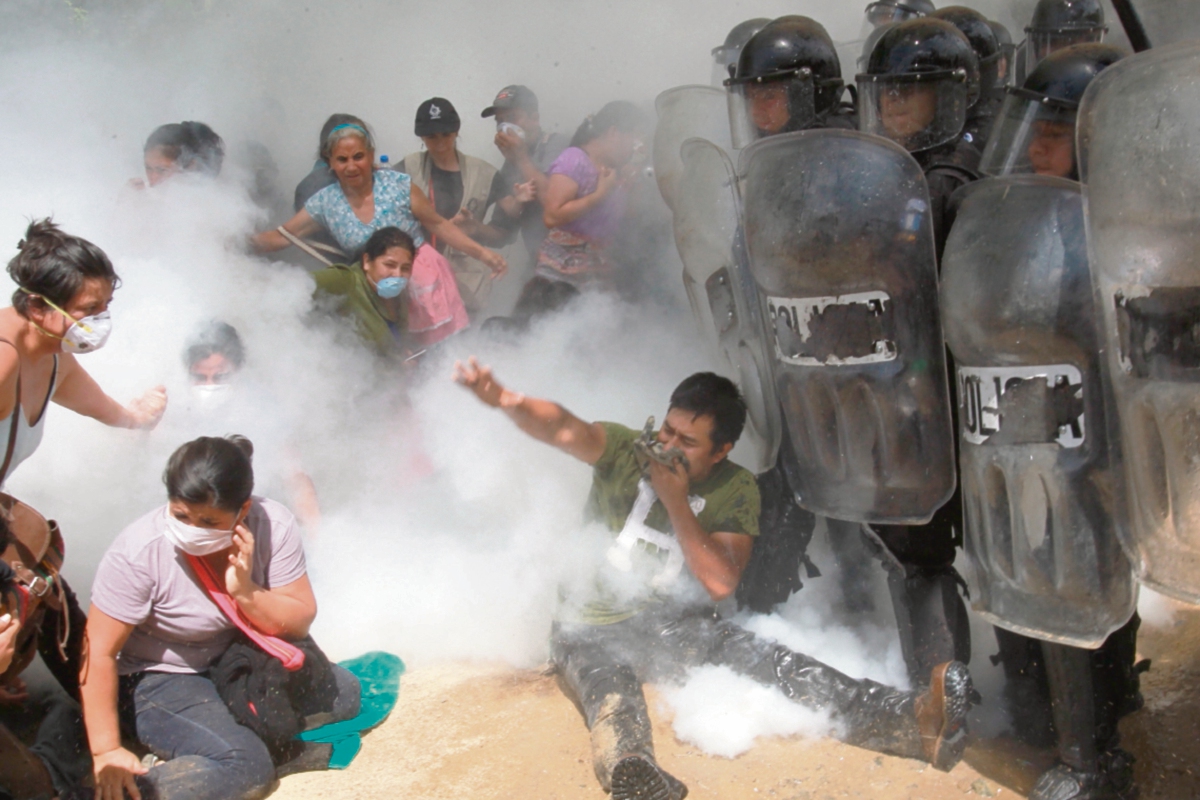 Comunidades de La Puya se han mantenido en resistencia contra el proyecto en San Pedro Ayampuc y San José del Golfo. (Foto Prensa Libre: Estuardo Paredes)