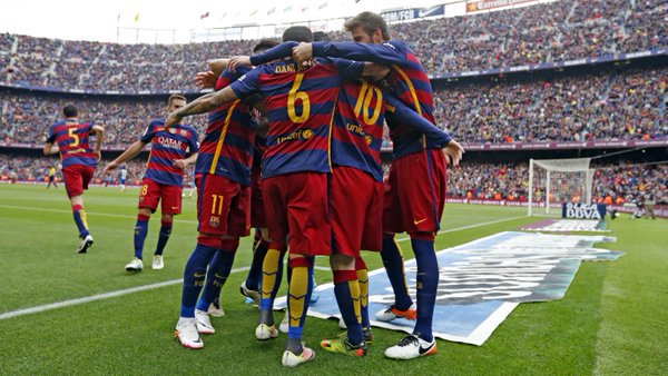 Los jugadores del Barcelona esperan celebrar este sábado. (Foto Prensa Libre: FC Barcelona)