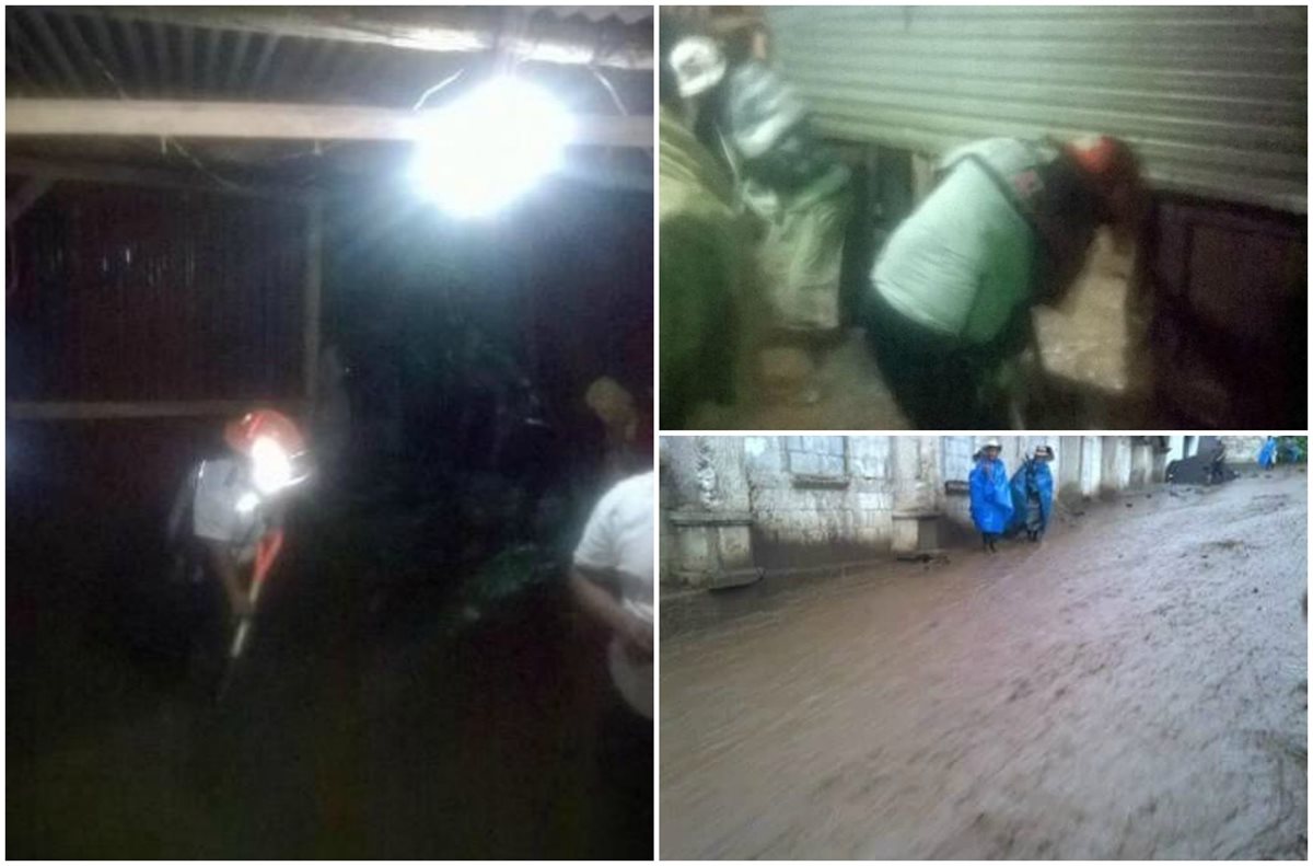 El deslave afectó tres viviendas ubicadas en la comunidad Chirijuyú, Santa Catarina Barahona. (Foto Prensa Libre: @ASEIGUATEMALA)