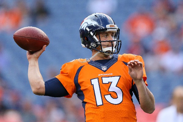 Trevor Siemian será el nuevo mariscal oficial de los Broncos de la NFL. (Foto Prensa Libre: AFP)