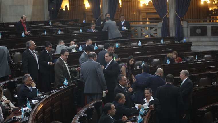 El Congreso entrará en el primer periodo de sesiones ordinarias de este año el próximo 14 de enero. (Foto Prensa Libre:; Érick Ávila)