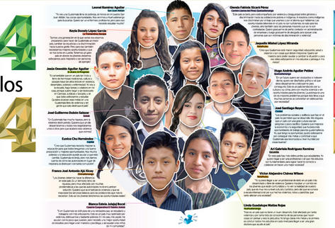 Infografía opinión jóvenes guatemaltecos.
