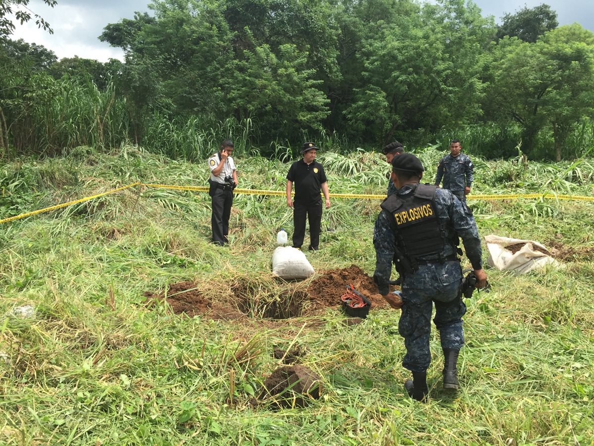 Destruyen 46 minas antipersonales encontradas en Suchitepéquez