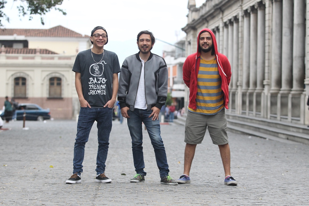 Kontra Marín, David Lemus y Francis Rodríguez promocionan diversidad musical. (Foto Prensa Libre: Keneth Cruz)