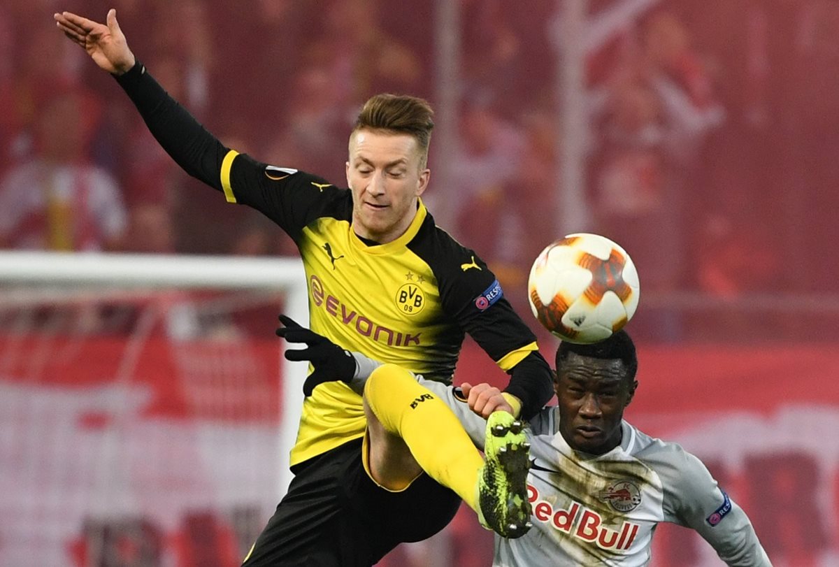 Marco Reus del Borussia Dortmund no fue incluido en la convocatoria para los amistosos de la selección alemana. (Foto Prensa Libre: EFE)